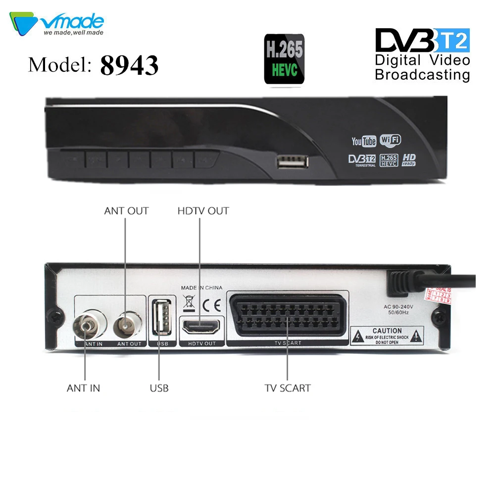 DVB-T2 цифровой ресивер поддерживает H.265/HEVC h265 Hevc Dvb t2 Youtube Dolby Ac3 Лидер продаж голландская Германия чешский и т. Д