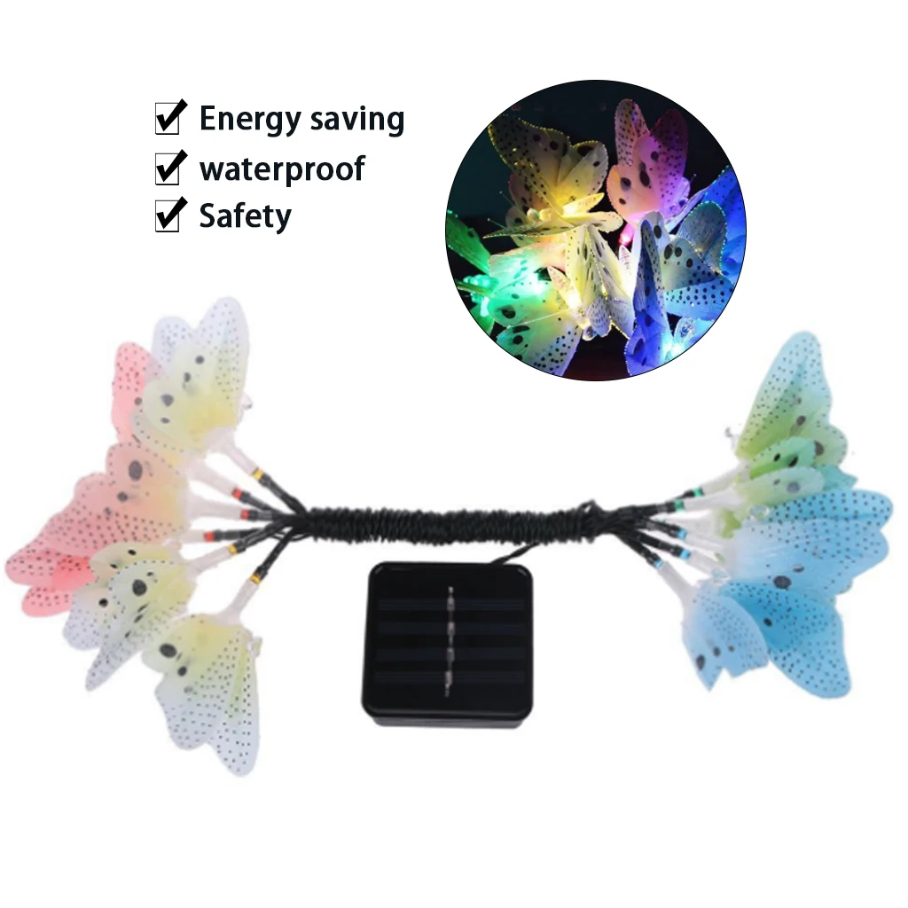 12 шт. светодиодная бабочка из оптического волокна волшебный светодиодный