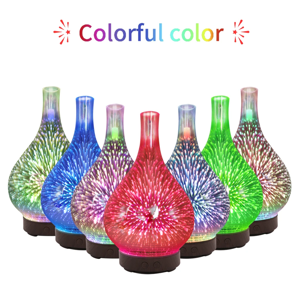 Стеклянный 3D увлажнитель воздуха FUNHO для ароматерапии аромадиффузор эфирных