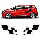 Экстерьер автомобиля 2 шт гонки градиент сторона полоса Графический виниловый стикер для renault clio R.S campus