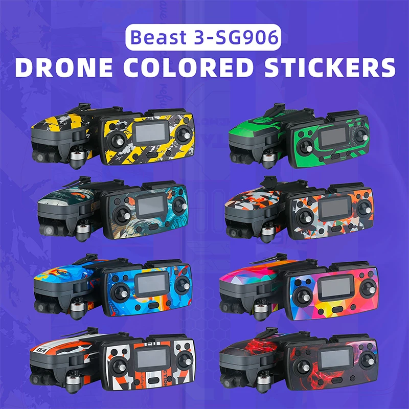 

Для дистанционного управления дроном Beast 3 SG906, цветная ПВХ не липкая защитная пленка против царапин, аксессуары