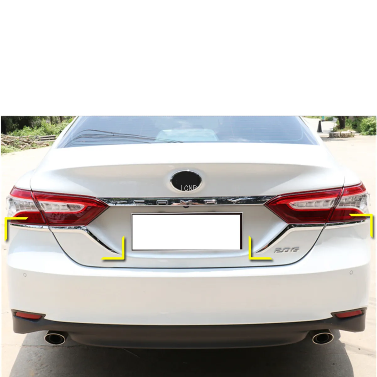 4 шт. комбинированные накладки на заднюю фару для Toyota Camry 2018 8th XV70|Лепнина