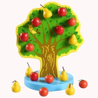wooden magnetic apple tree montessori educational wooden toys early preschool training toys for kids sensory toys