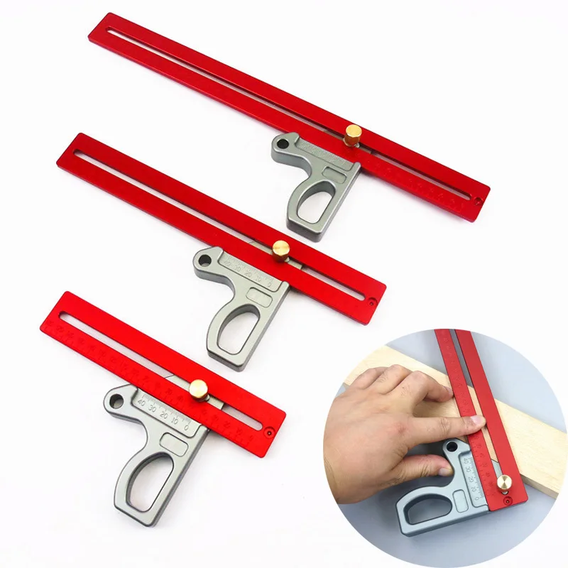 Линейка линейка краски для плотника под прямым углом Деревообработка измеритель