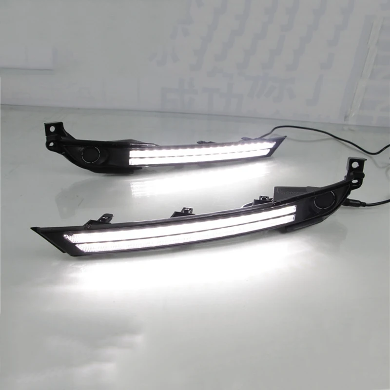 

Auto LED Daytime Running Light Fog Lamp Flowing Turn Signal Relay Waterproof DRL for Mazda CX-8 CX-5 2017-2019