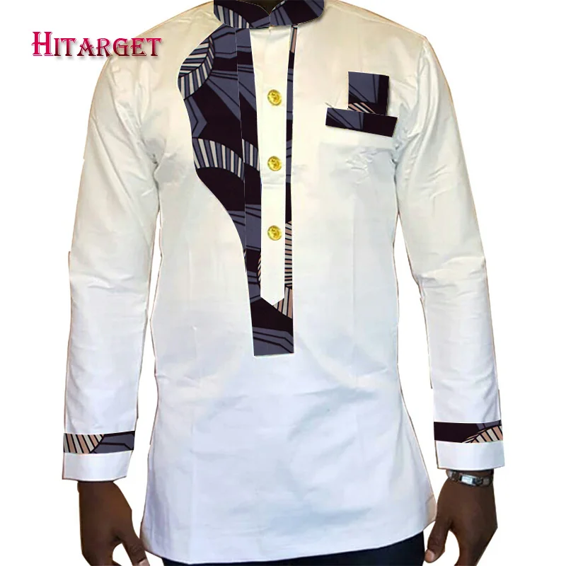 Мужская рубашка 2020 Новая африканская мужская одежда с длинным рукавом Дашики для
