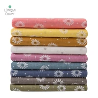 50cmx140cm floral printed cotton linen cloth fabric linen summer thin retro style clothing fabric diy apparel sewing fabric