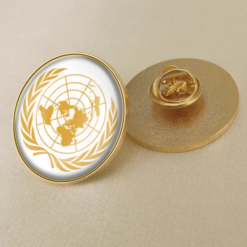 Герб флага ООН с гербом значки нагрудные знаки | Украшения и аксессуары