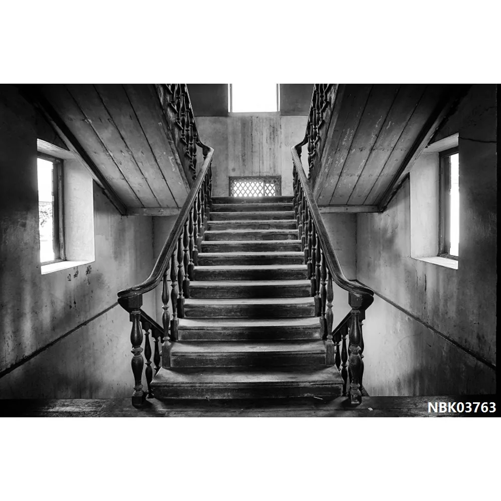 Laeacco Palace Interior Stairs Lamp Pillar Decoration Photography Backgrounds Customized Photographic Backdrops For Photo Studio - Цвет: NBK03763