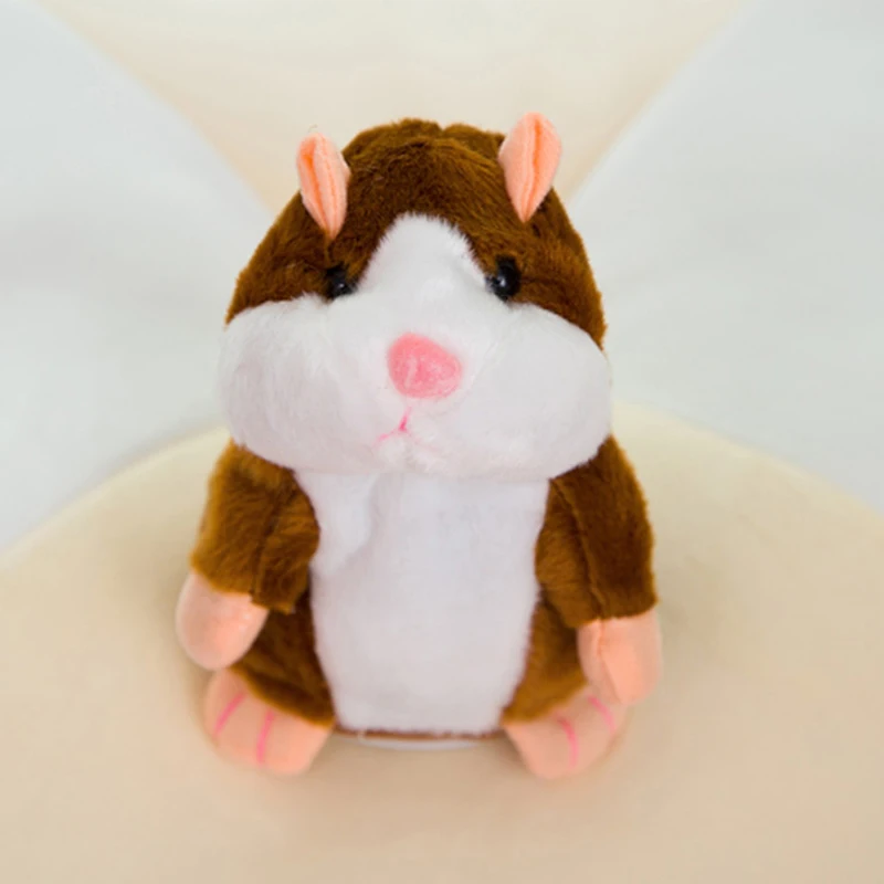 

Talking Pet Hamster Electronic Plush Toy Cute Sound Record Educational for Kids NSV775