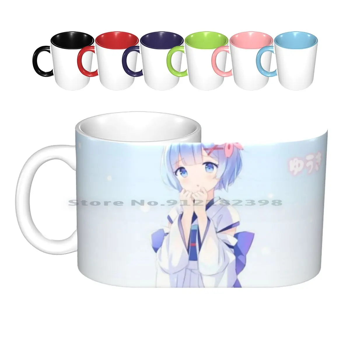 

Re : Zero 32 Ceramic Mugs Coffee Cups Milk Tea Mug Hakucat Haku Cute Colorful Pattern Re Zero Japan Anime Anime Rezero Rem Ram