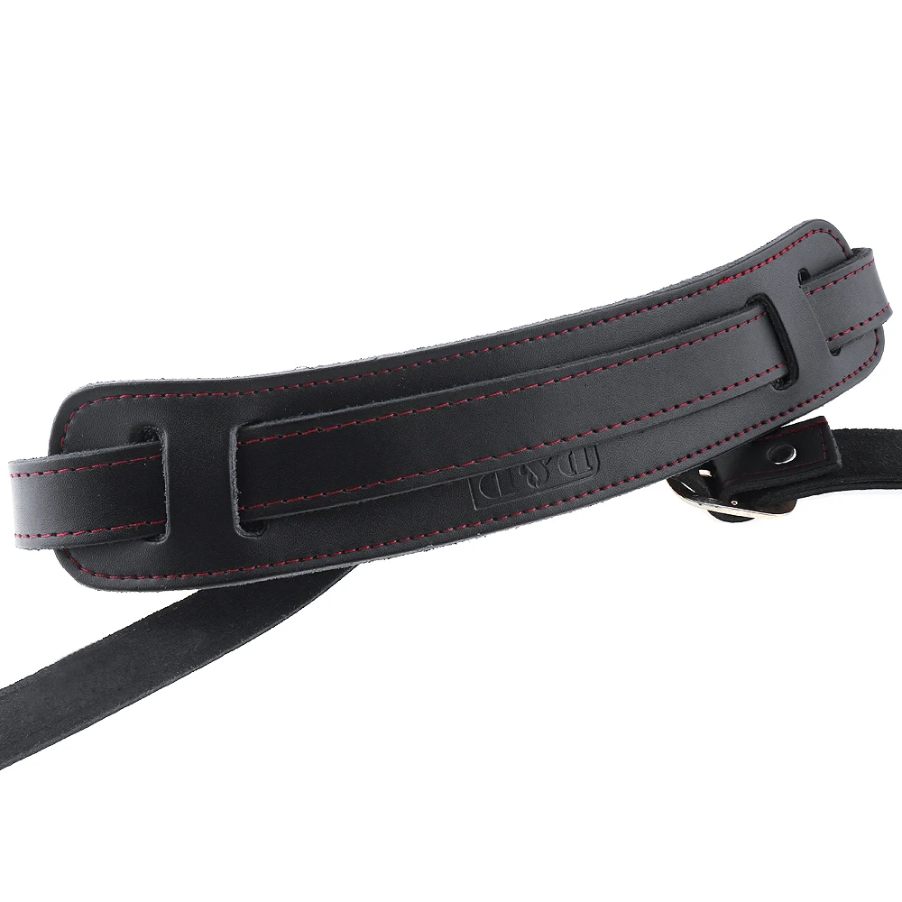 Genuine Leather Guitar Strap Widen Shoulder Pads Adjustable Belt 120-145cm Length for Acoustic Electric Bass | Спорт и развлечения