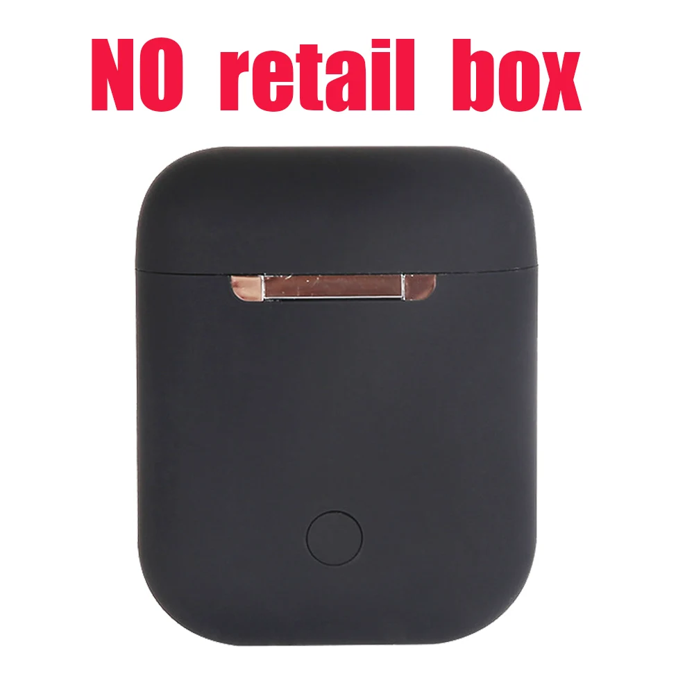 i12D black nobox Оригинальные Macaron i12 TWS беспроводные наушники Bluetooth 5,0 наушники 12 сенсорные настоящие стерео наушники для андроида спортивные наушники для телефона - Цвет: i12D black nobox
