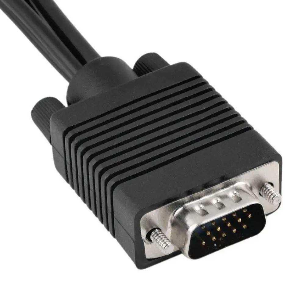 Для VGA SVGA к S Video 3 RCA AV видео ТВ из ПК компьютера адаптер для ноутбука конвертер