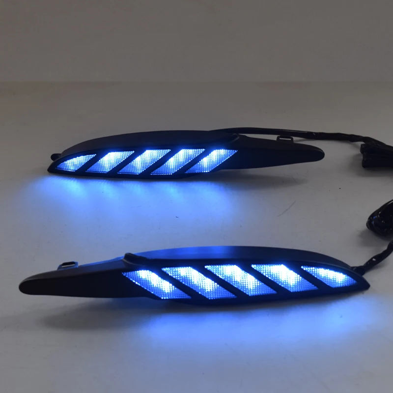 

1 Pair Car DRL LED Daytime Running Lights 12V LED Daylights with Turn signal Yellow function for Mazda 3 for Mazda 3 Axela 2017