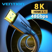 vention hdmi cable hdmi 2 1 cable 8k60hz 4k120hz ultra high speed 48gbps for ps4 mi tv box splitter digital hdr hdmi 2 1 cable