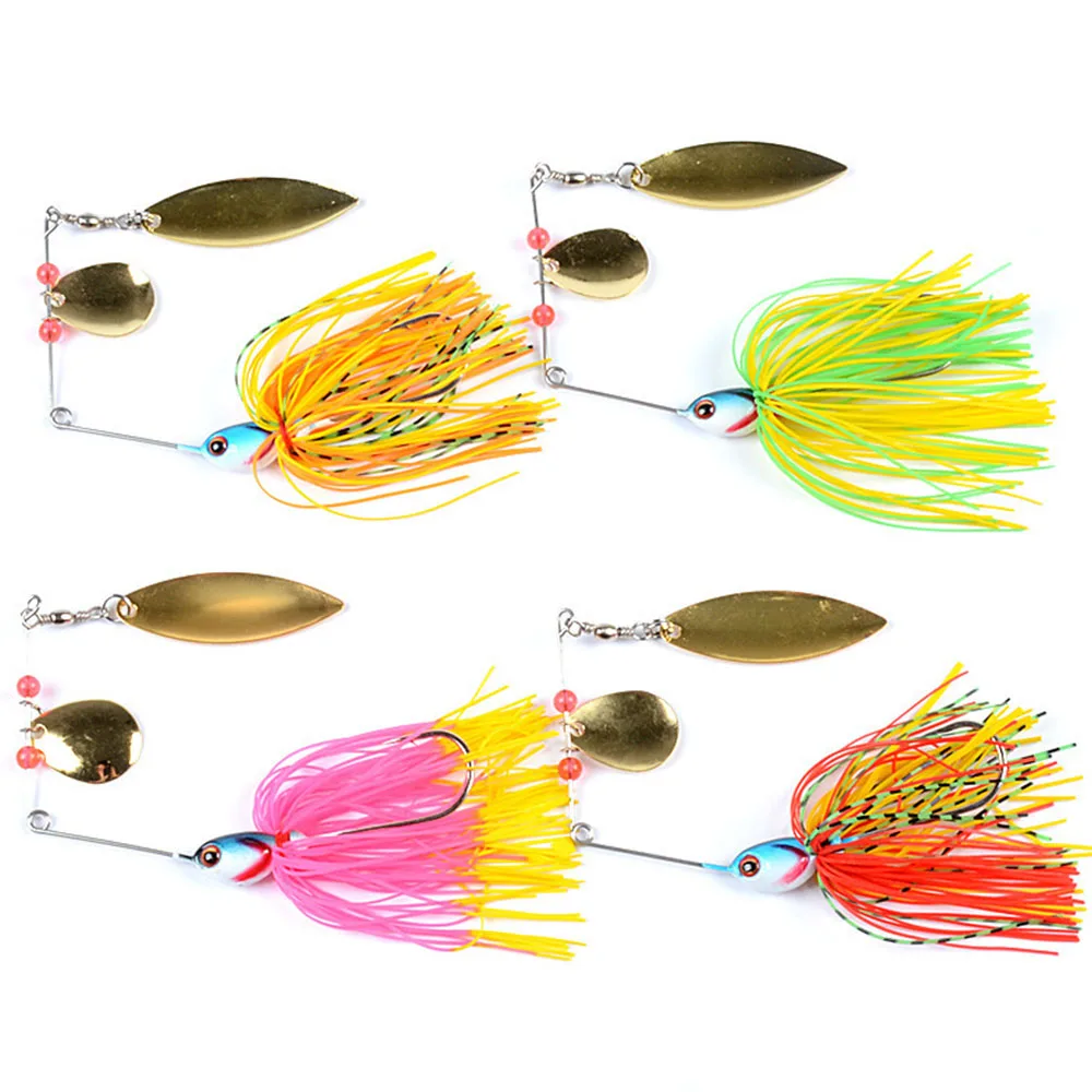 

Fishing Lure Hard Spinnerbait Fishing Tackle Hook Sinking Rotating Pike Bass Crankbaits Sequins Artificial Baits Accessories