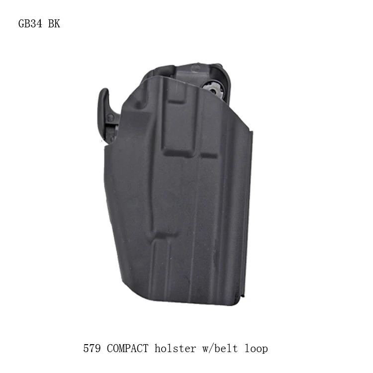 Compact Black 579 GLS Стандартный компактный Glock17 18 19 BERETTA92F Sig Sauer P226 Colt M1911 Quick Draw универсальная охотничья кобура Зажим для ремня - Цвет: Compact Black