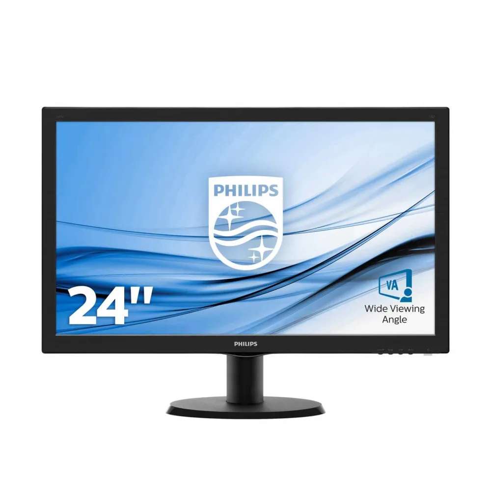 Монитор Philips 243V5QSBA (00/01) 23.6'' [16:9] (FHD) MVA 250cd|m2 H178°|V178° 3000:1 10М:1 8ms|Мониторы| |