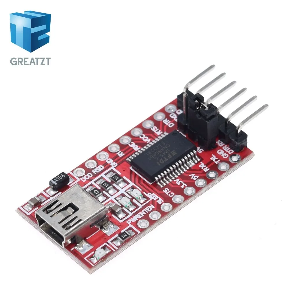 GREATZT FT232RL FTDI USB 3,3 V 5,5 V to ttl модуль последовательного адаптера forArduin Mini port. Купите хорошее качество! Пожалуйста, выберите меня