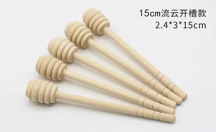 Palo de madera para remover miel, 1000 piezas, 15CM/16CM, venta al por mayor-5