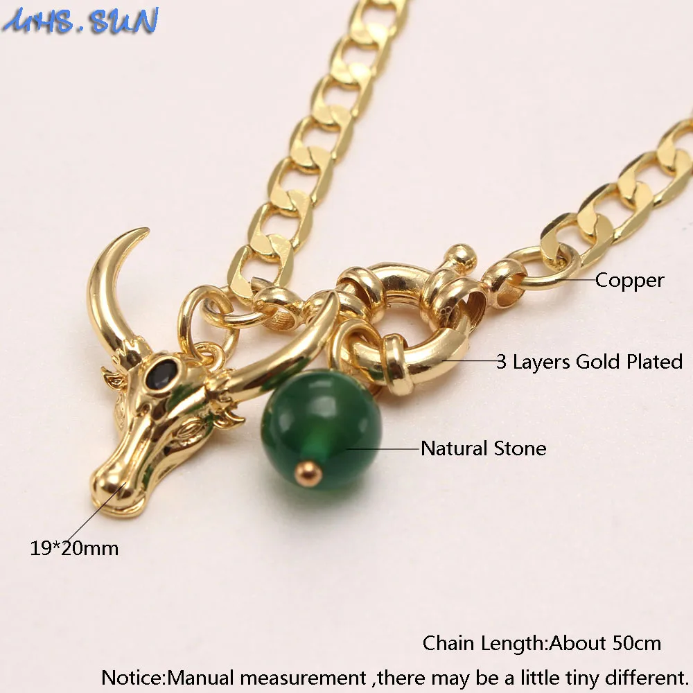 Ожерелье-цепочка MHS.SUN с модным дизайном крупного рогатого скота/подвеска