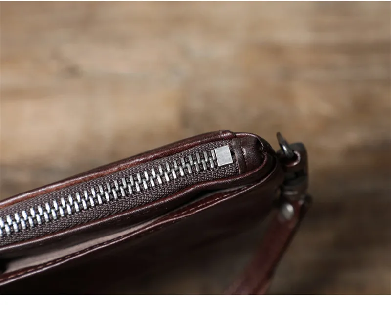 PNDME vintage high-quality genuine leather men's women's clutch wallet simple handmade real cowhide teens party coin purse