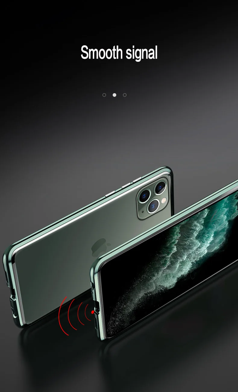 Магнитный чехол для iPhone 11 X Xr Xs Max 6 6s 7 8 Plus, противоударный чехол для iPhone 11 Pro Max, задняя крышка из закаленного стекла