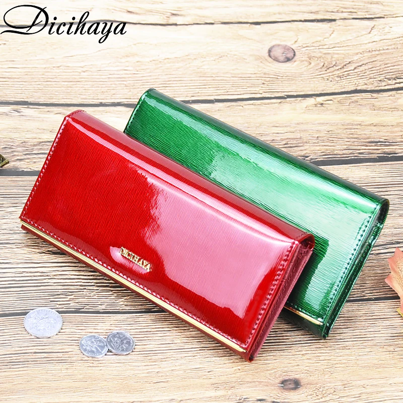 Женские кошельки DICIHAYA брендовые Женский Длинный дизайнерский кошелек из
