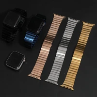 stainless steel strap for apple watch band 44mm 40mm man metal butterfly link bracelet for iwatch series 6 se 5 4 3 2 42mm 38mm