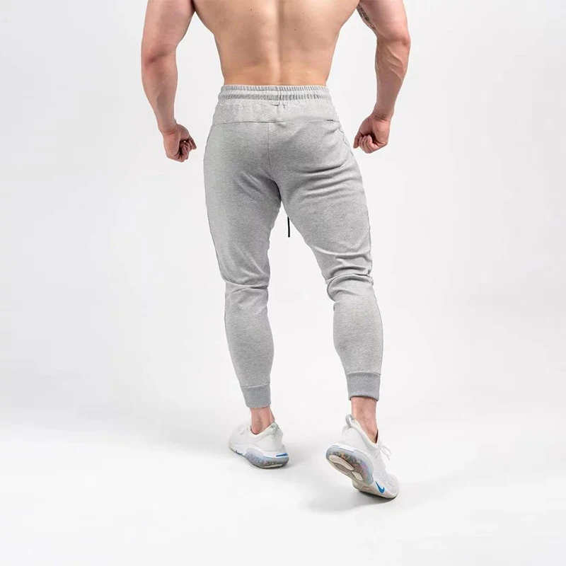 Men's Pants Fitness Skinny Trousers Spring Elastic Bodybuilding Pant Workout Track Bottom Pants Men Joggers Sweatpants mens running pants