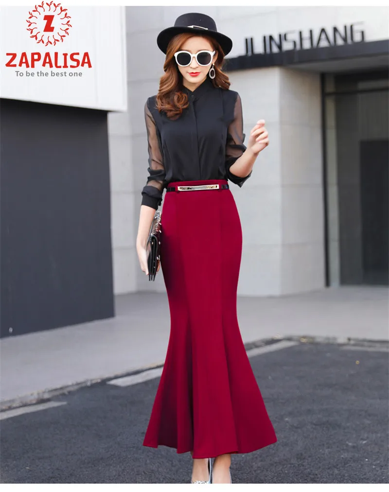 Элегантные тонкие вечерние юбки эластичная высокая талия декоративная лента