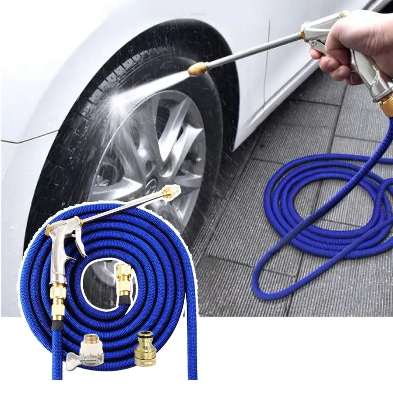 

Wearable Garden Watering Hose 3 Times Expandable High Pressure Wash Water Hose C63D