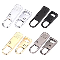 6pcs metal detachable zip fixer replacement zipper tags repair pull tab universal detachable zipper puller set
