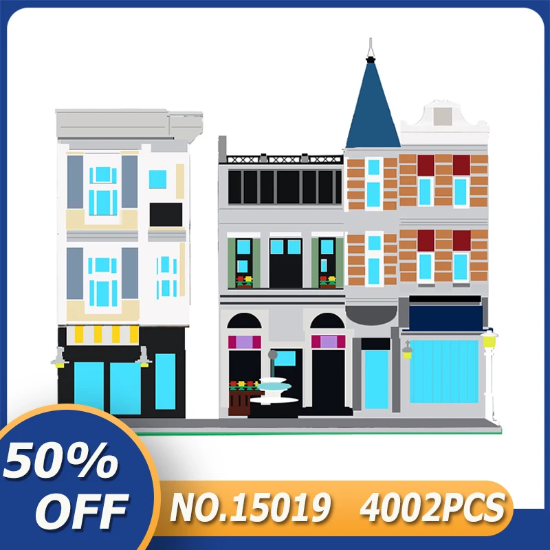 

New LepinBlocks 15019 Compatible 10255 Assembly Square Modular Building Blocks Bricks Puzzle Toy Birthday Gift For Child