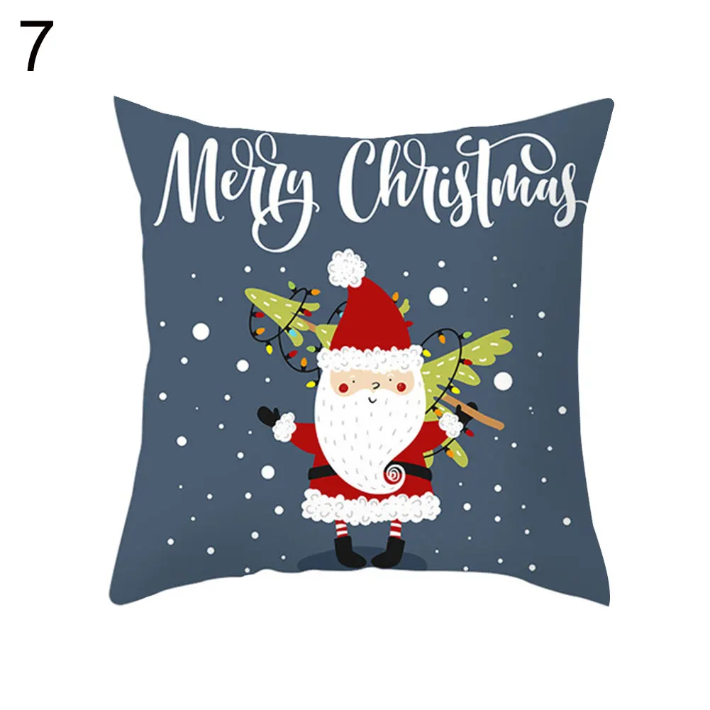 Новая Съемная Рождественская елка снежинка подушка со снеговиком чехол