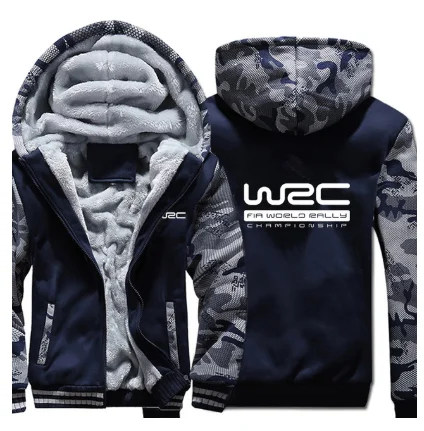 

World Rally Championship Wrc Hoodies Winter Camouflage Winter Unisex Casual Wool Liner Fleece Man Coat Sweatshirts Pullover R8