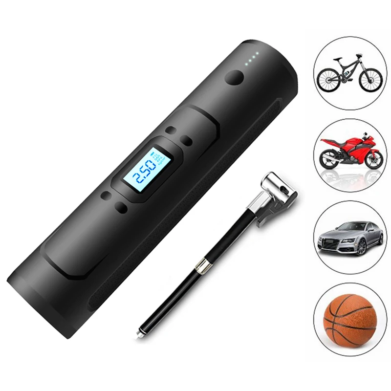 

12V Portable Air Pump Tire Inflator 150PSI Cordless Compressor Digital Rechargeable Car Tyre Pump For Car Motocross Bicycle Ball