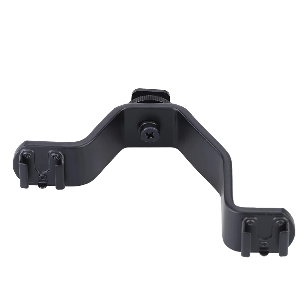 Universal Dual Hot Shoe V Mount Bracket for DSLR Camera Led Video Light Microphones Monitors on Cameras Camcorders | Электроника