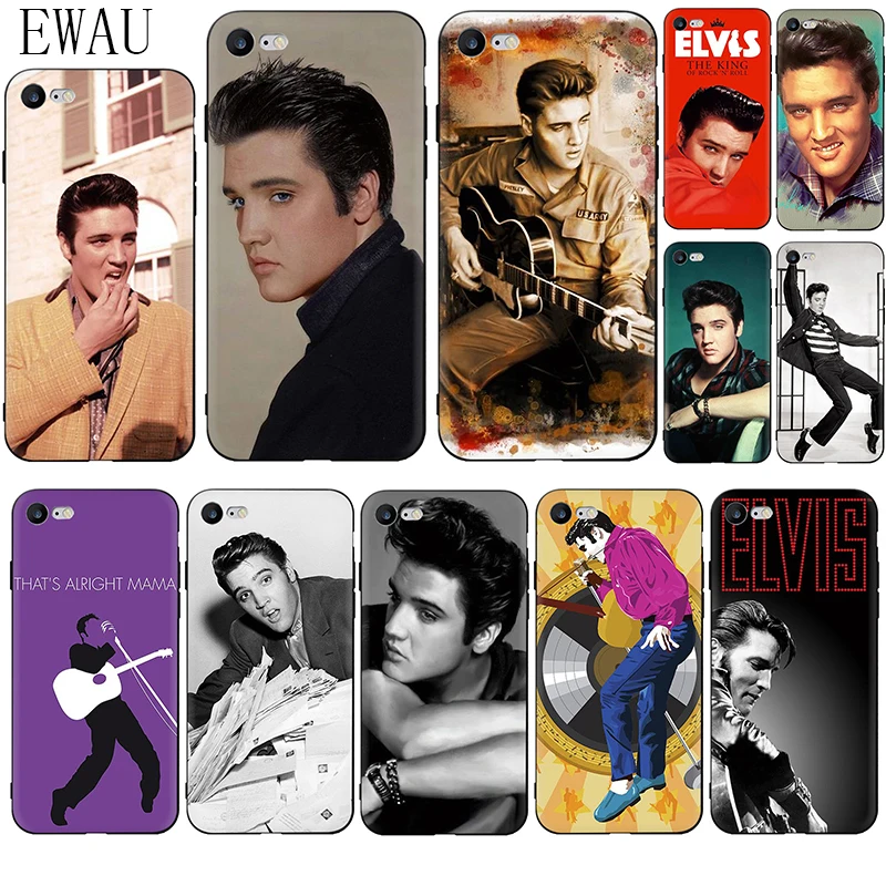 Мягкий силиконовый чехол для телефона EWAU Elvis Presley для iPhone 5 5S SE 6 6s 7 8 plus X XR XS 11 Pro Max