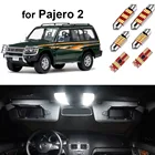 13 шт. can-bus светодиодная лампа для освещения салона автомобиля Комплект для Mitsubishi Pajero Shogun Pajero 2 V31 V3 в маскирующем колпаке для внутренних помещений карта лампа багажника Одежда высшего качества