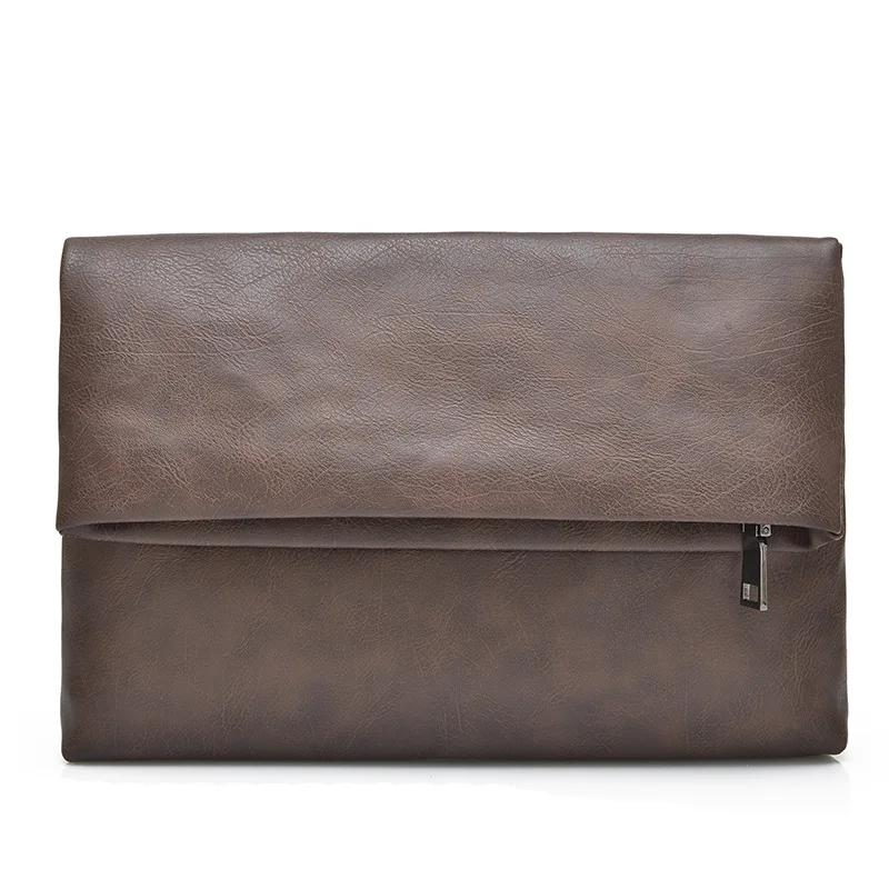 

New Long Wallet Men Double Zipper Coin Pocket Purse Men Wallets Casual Business Card Holder Large Wallet Male Clutch