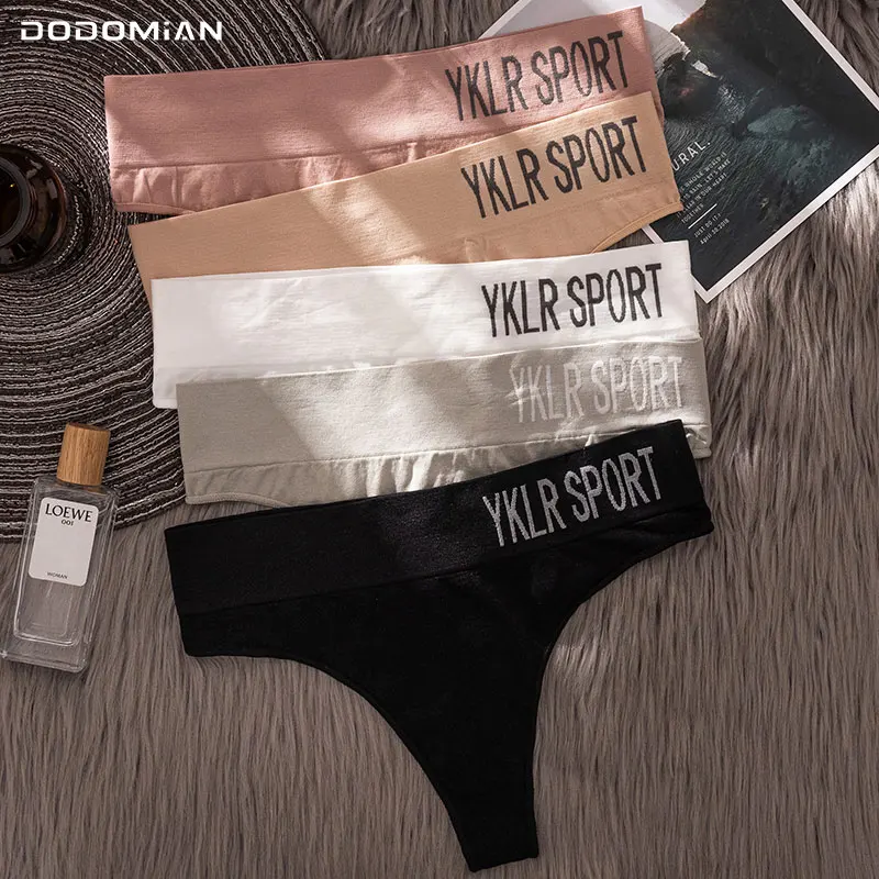 

4 Pcs/Lot Women's Sports Briefs Sexy Young Girl Underwear Thongs Comfortable Breathable Panties Panty