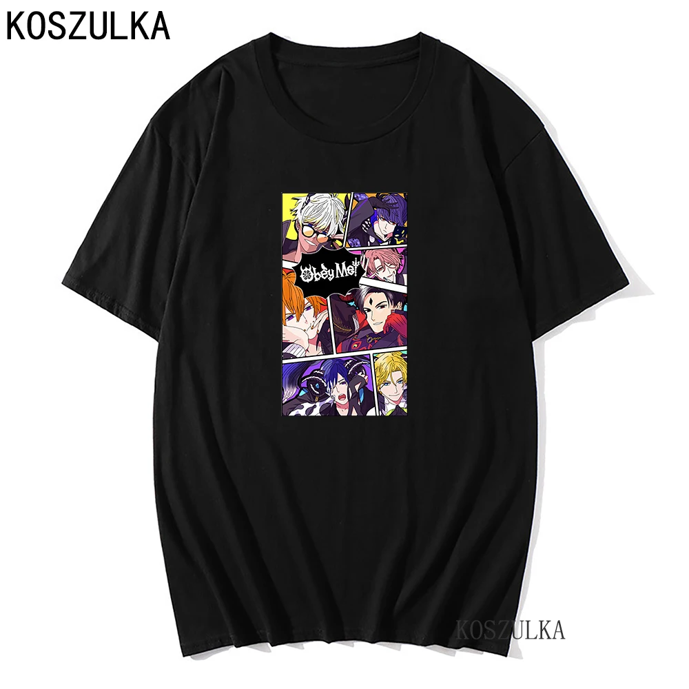 

Obey Me Shall We Date Tshirt Men Clothing Japanese Manga Lucifer T-shirt Anime Women T Shirt Short Sleeve Fashion Tee Top Gift