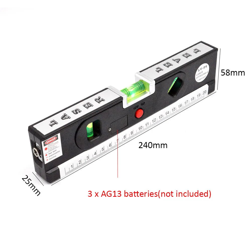 Лазерный уровень 4 в 1 точный Магнитный выравниватель лазерные маркировочные