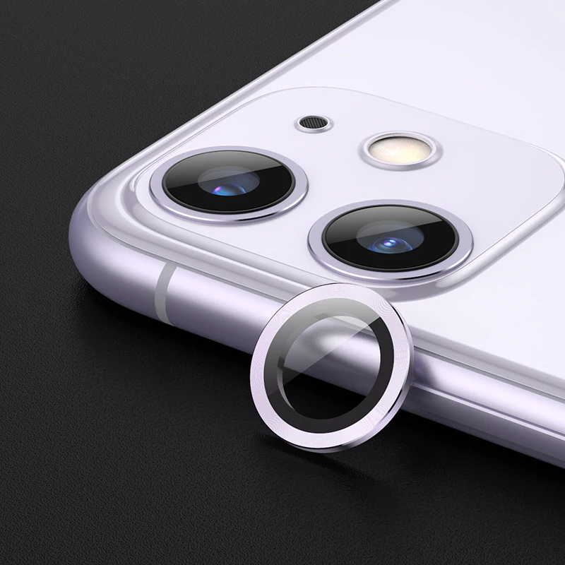Защитная пленка для экрана объектива камеры iPhone 11 Pro Max металлическая рамка