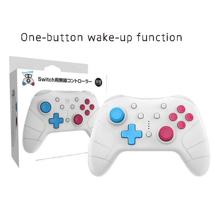 NS Switch Pro NFC Беспроводной контроллер Bluetooth пульт дистанционного управления для nintendo Switch NS консоль джойстик Bursh amibopokemon - Цвет: White