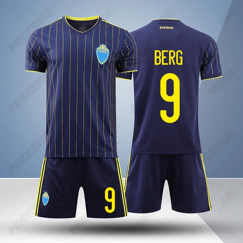 

Popular 2021 new men's football suit sports suit adult children's game training suit style short-sleeved print loose comfortable