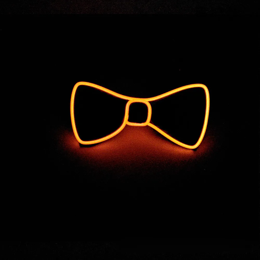 Светильник на Хэллоуин светящийся галстук бабочка для шеи мужской светодиодный