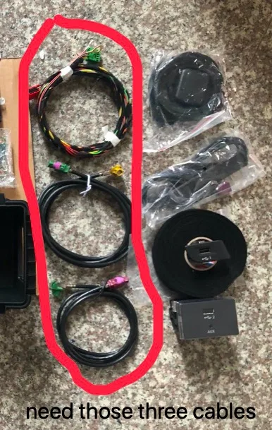 Оригинальный для Audi A3 S3 RS3 модифицированный интерфейс Carplay USB маленькая вилка